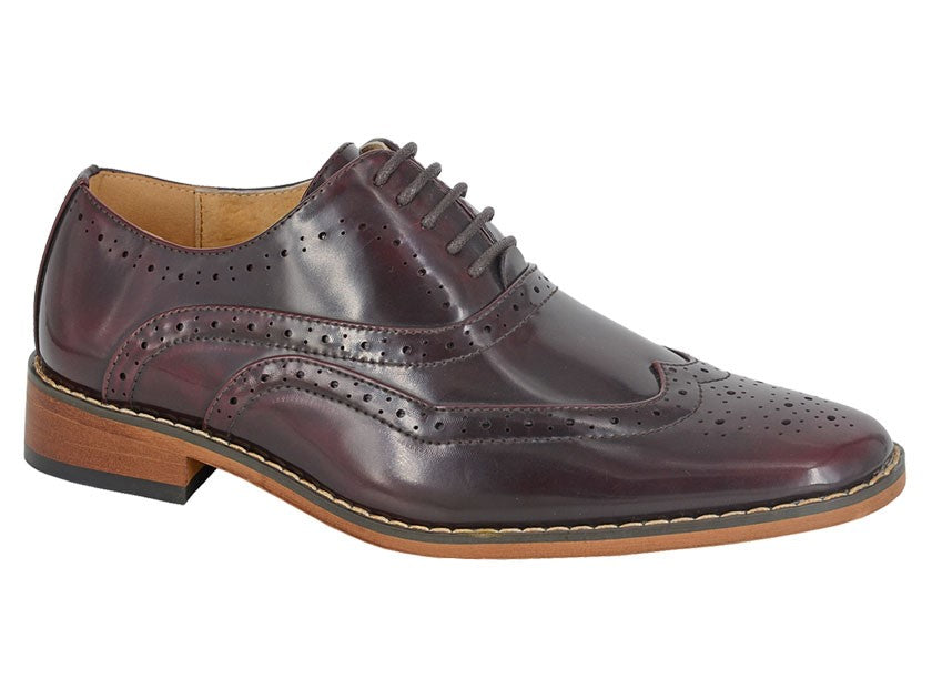 Goor Men's 5 Eye Wing Capped Brogue Oxford Shoe