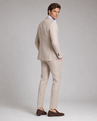 Michael Kors Stone Premium Pure Linen Suit Jacket