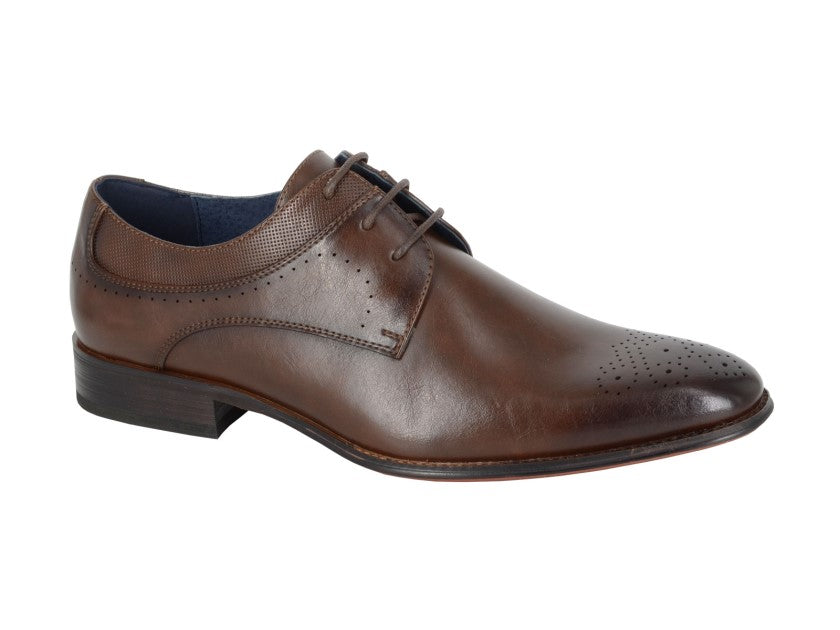 Goor Men's 3 Eye Brogue Gibson Shoe