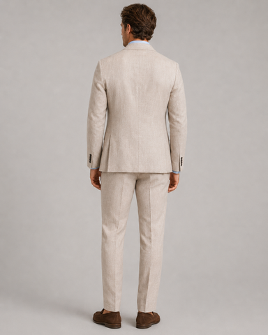 Michael Kors Stone Premium Pure Linen Suit Jacket