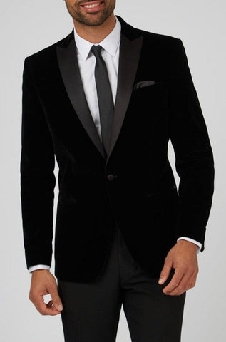 Antique Rogue Black Velvet Dresswear Jacket - Jackets