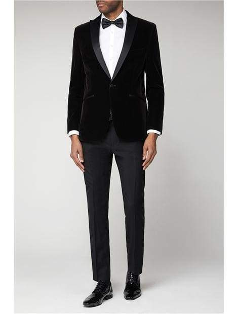 Antique Rogue Black Velvet Dresswear Jacket - Suit & Tailoring