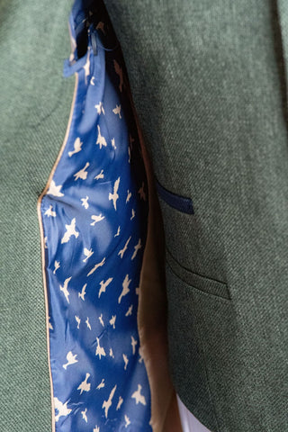 Fratelli Robbie Men’s Olive Green Tweed Suit - Suits