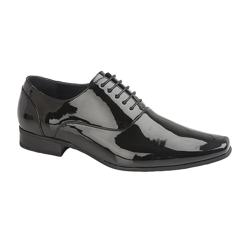 Goor Black Patent 5 Blind Eye Oxford Shoe - Shoes