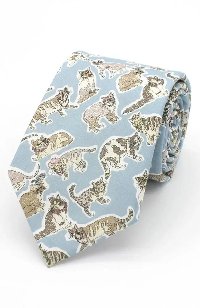 LA Smith Blue Men’s Liberty Fabric Tie - Accessories