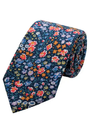 LA Smith Blue Men’s Liberty Fabric Tie - Accessories