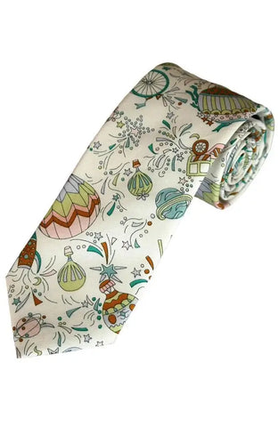 LA Smith Boy’s Liberty Art Fabric Ties - Green - Accessories