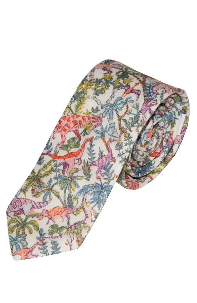 LA Smith Boy’s Rumble Multi Liberty Art Fabric Cotton Tie - Accessories