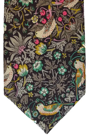 LA Smith Brown Men’s Liberty Art Fabric Tie - Accessories