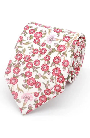 LA Smith Empress Liberty Art Fabric Ties - Red - Accessories