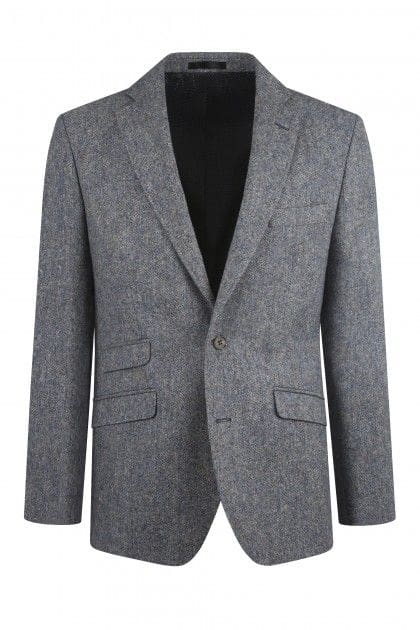 Torre Albert Blue Pure Wool Light Weight Tweed Blazer - 34R - Suits