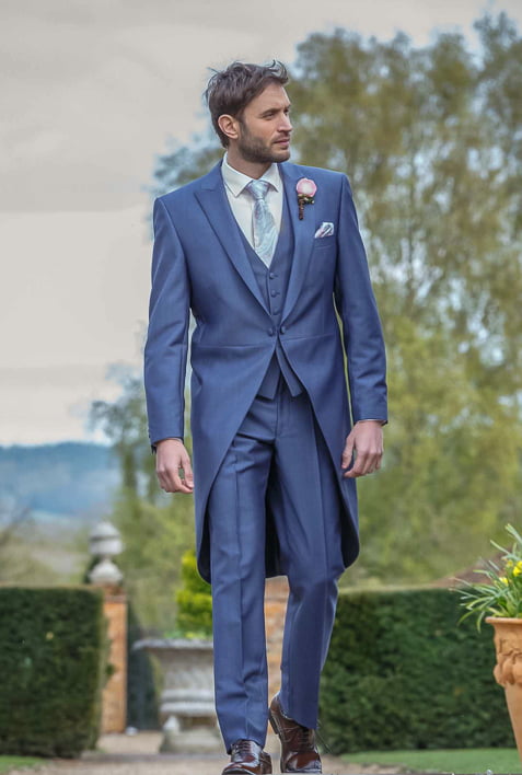 Avant-Garde Premium Airforce Blue Morning Suit Hire