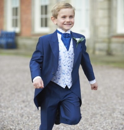 Suave Royal Blue Morning Coat Hire