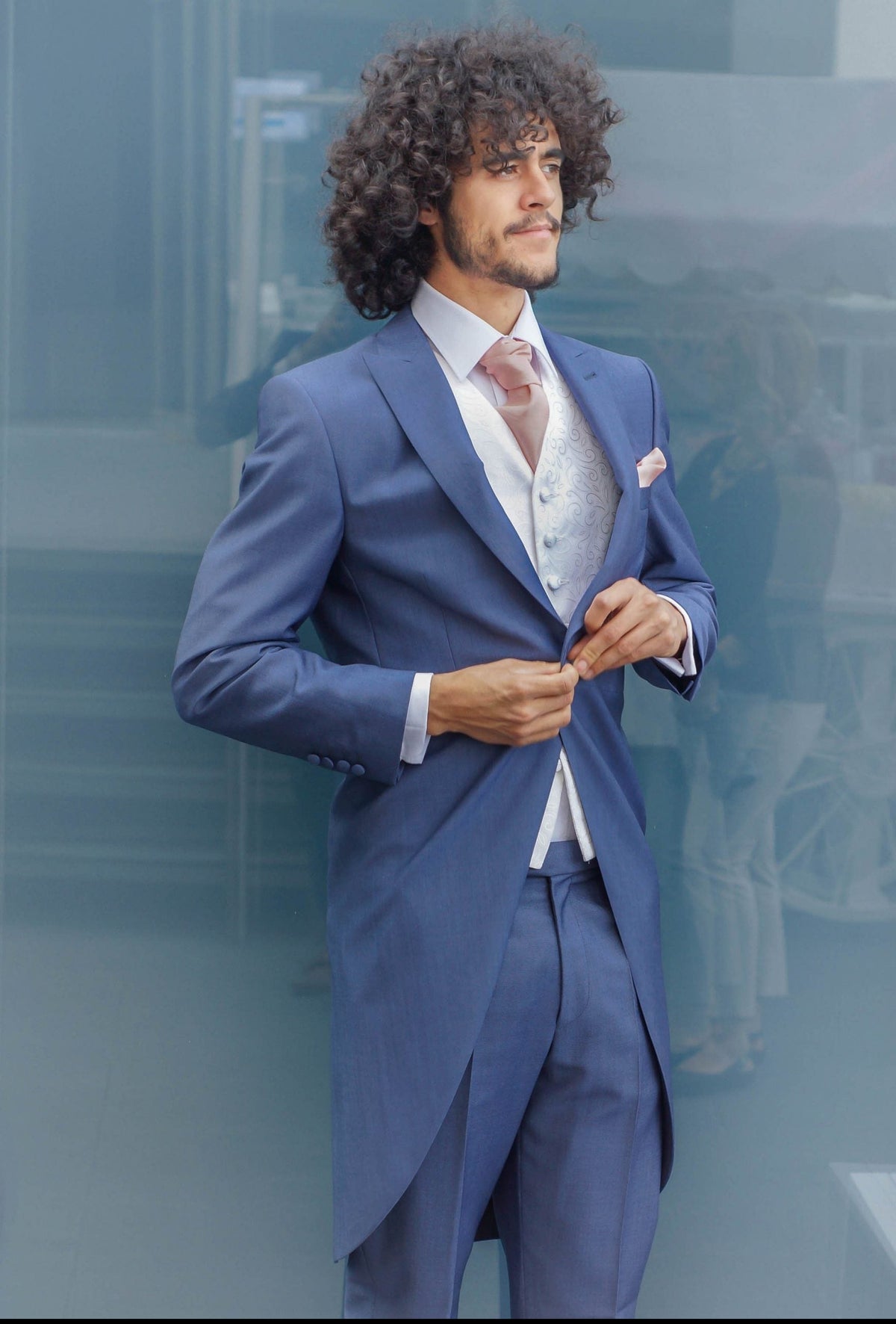 Avant-Garde Premium Airforce Blue Morning Suit Hire