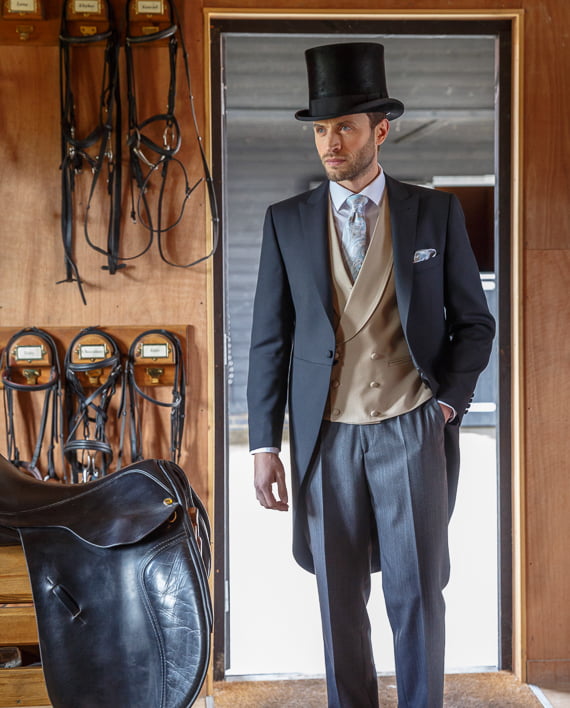 Premium Ascot Black Morning Suit Hire