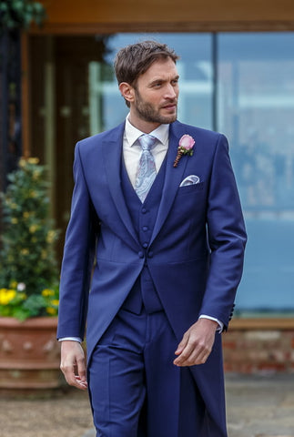 Premium August French Navy Morning Coat Hire