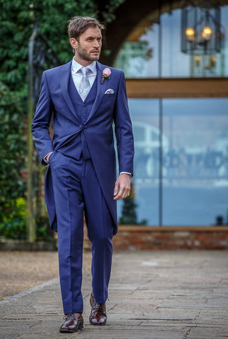 Premium August French Navy Morning Coat Hire