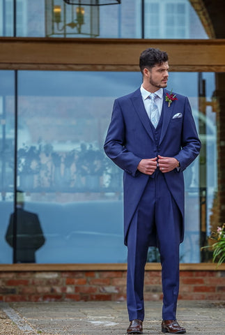 Premium August French Navy Morning Coat Hire