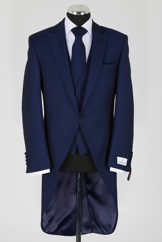 Premium August French Navy Morning Coat Hire