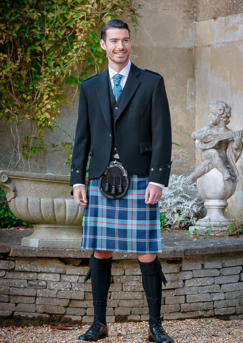 Premium Argyle Black Kilt Hire