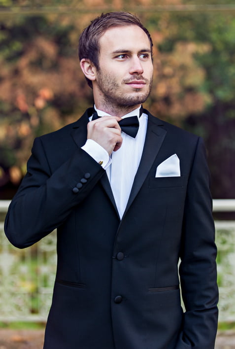 Bond Black Slim-Fit Standard Tuxedo Hire