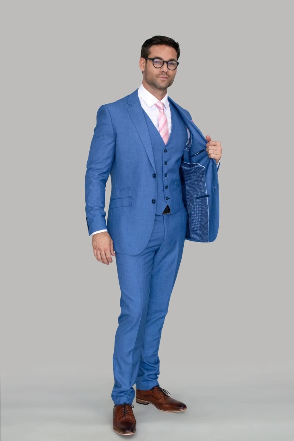 Blue Jay 3 Piece Sky Blue Suit - Suit & Tailoring