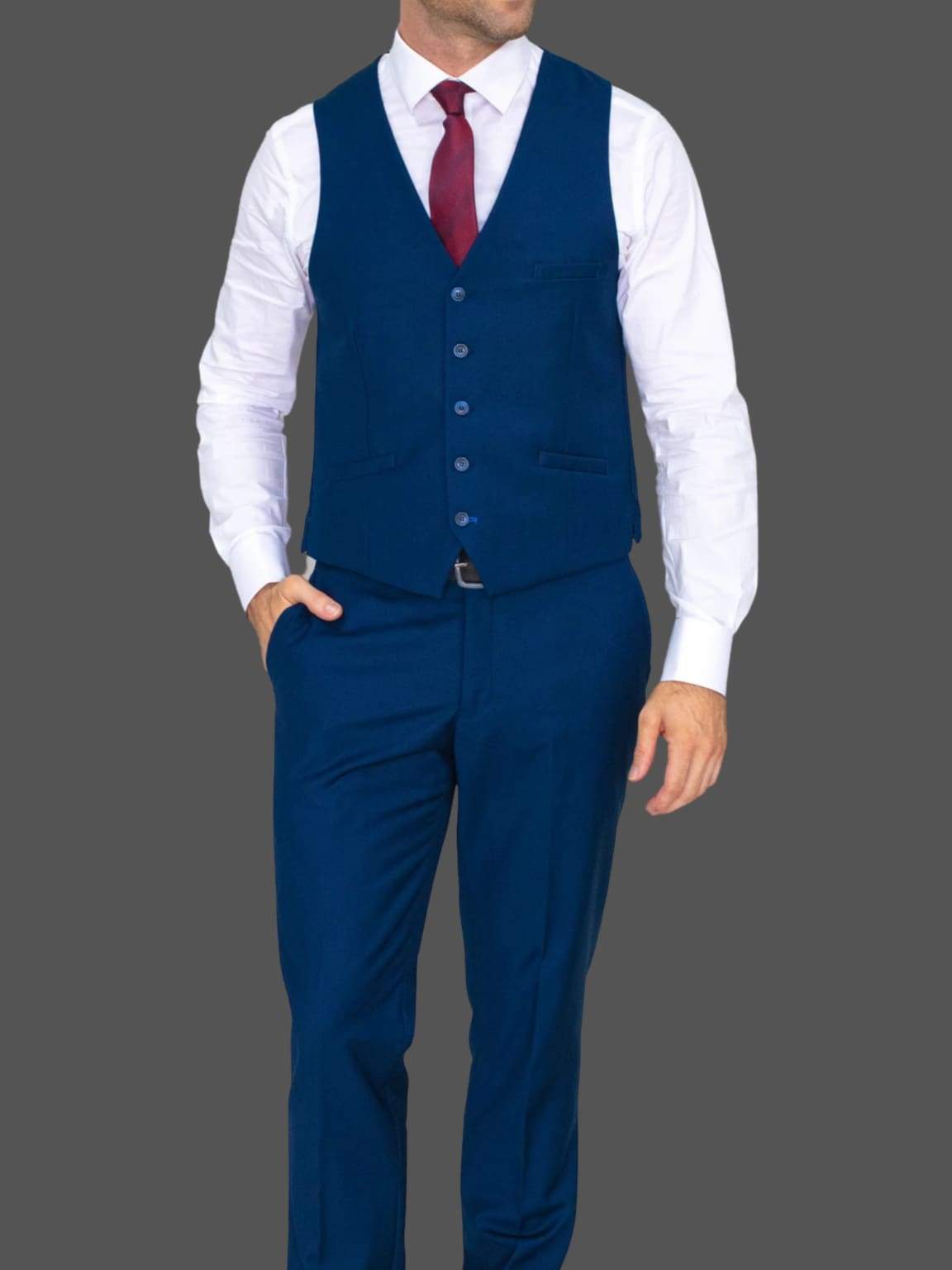 Cavani Jefferson Navy Waistcoat - Suit & Tailoring