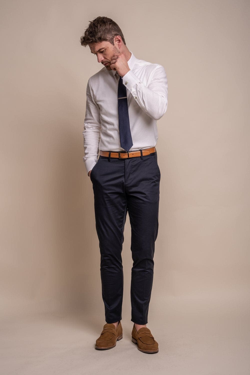 Cavani Mario Navy Men’s Trousers - Suit & Tailoring