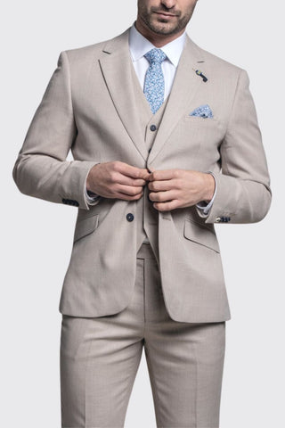 Cavani Miami Men’s Beige Blazer - Suit & Tailoring