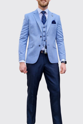 Cavani Miami Men’s Sky Blue Blazer - Suit & Tailoring