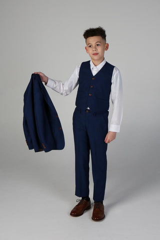 Device - Boy’s Alex Navy Three Piece Suit - boys suits
