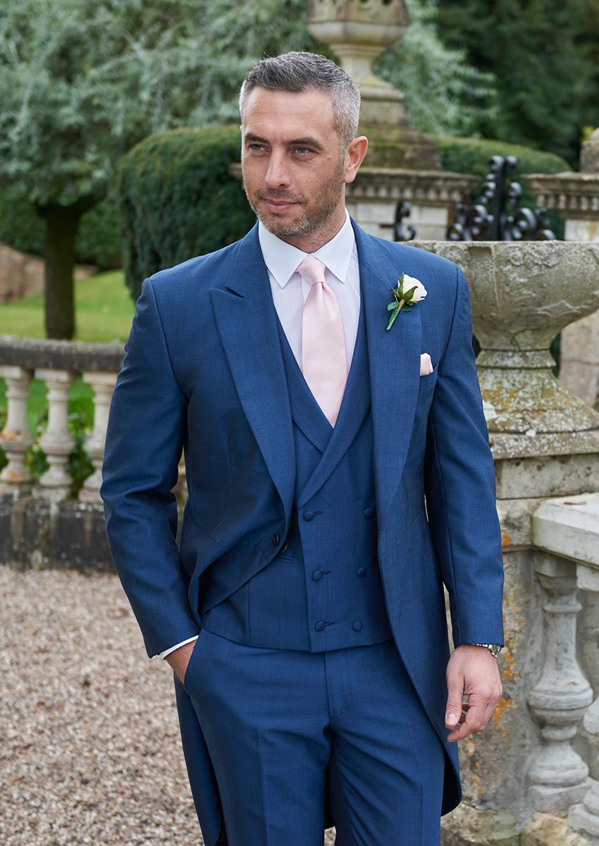 Suave Royal Blue Morning Suit