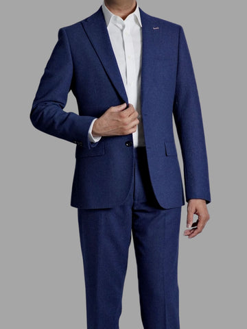 Harry Brown Ralph Tweed Navy 3 Piece Suit - Suit & Tailoring