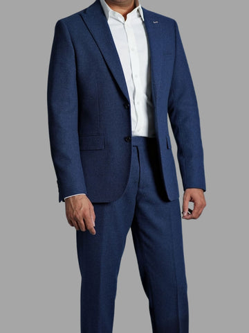 Harry Brown Ralph Tweed Navy 3 Piece Suit - Suit & Tailoring