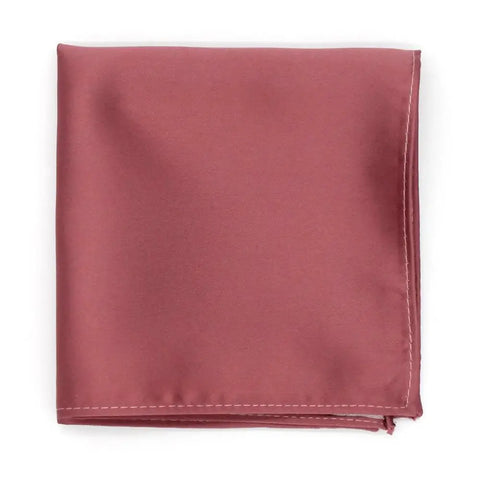 L A Smith Dusky Rose Plain Satin Tie And Hank Set - Accessories