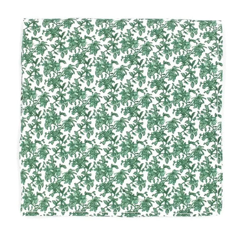 L A Smith Green Delicate Floral Tie And Hank Set - Accessories