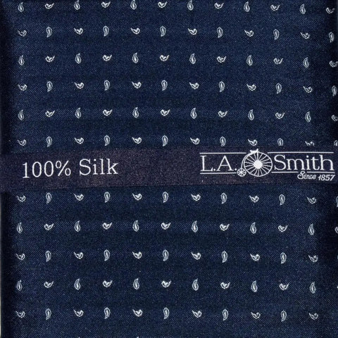L A Smith Blue Mini Paisley Silk Hank - Accessories