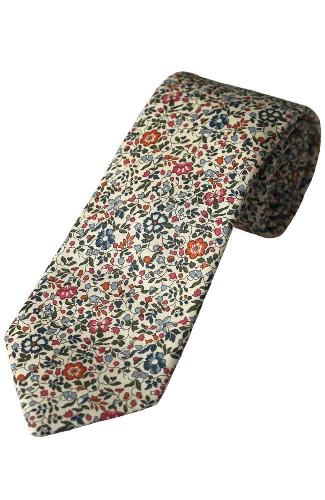 Liberty Fabric Katie & Millie Boys Pink Cotton Tie - Accessories