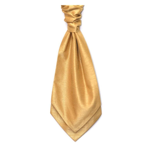 Mens LA Smith BUTTERSCOTCH Wedding Cravat - Adult Self Tie Cravat - Accessories