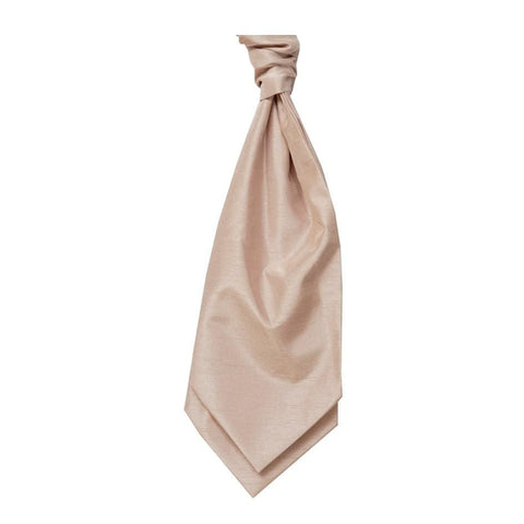 Mens LA Smith CHAMPAGNE Wedding Cravat - Adult Self Tie Cravat - Accessories