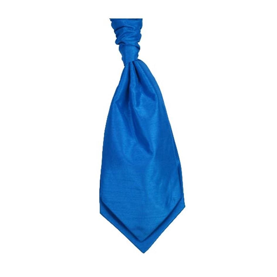 Mens LA Smith KINGFISHER Wedding Cravat - Adult Self Tie Cravat - Accessories