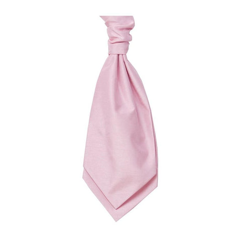 Mens LA Smith PINK Wedding Cravat - Adult Self Tie Cravat - Accessories