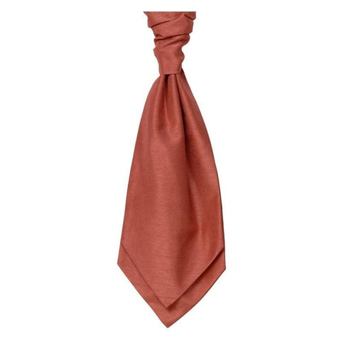 Mens LA Smith Wedding Pre-Tied Cravats - Salmon - Accessories