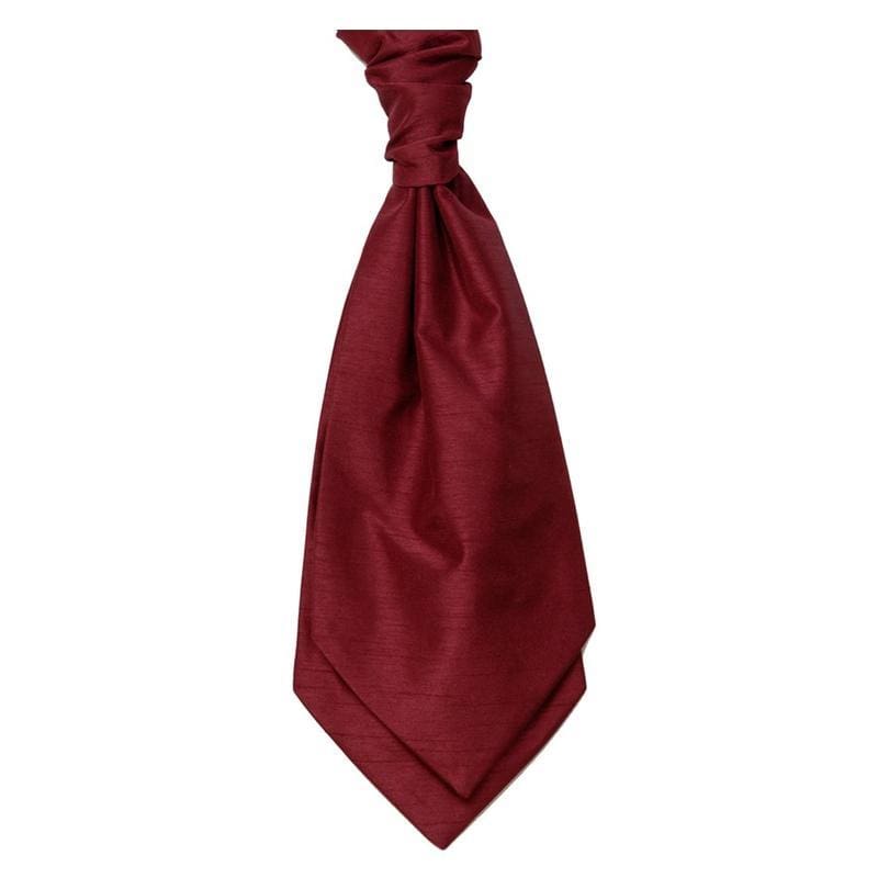 Mens LA Smith Wedding Pre-Tied Cravats - Wine - Accessories