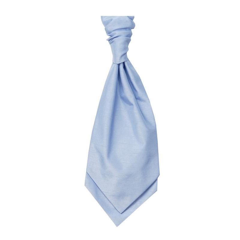 Mens LA Smith Wedding Self Tie Cravats - Sky - Accessories