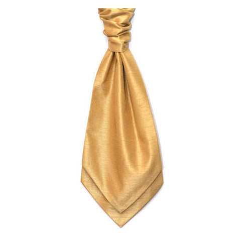 Mens LA Smith Wedding Self Tie Cravats - Butterscotch - Accessories