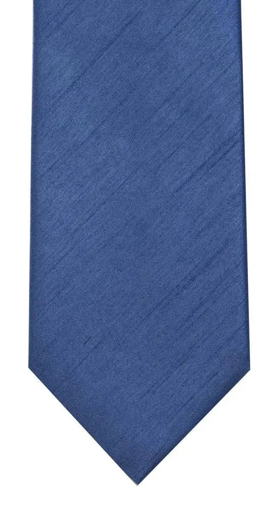 LA Smith Plain Poly Shantung Tie - Airforce - Accessories