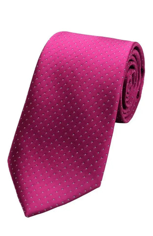 LA Smith Poly Small Spot Tie - Pink - Accessories