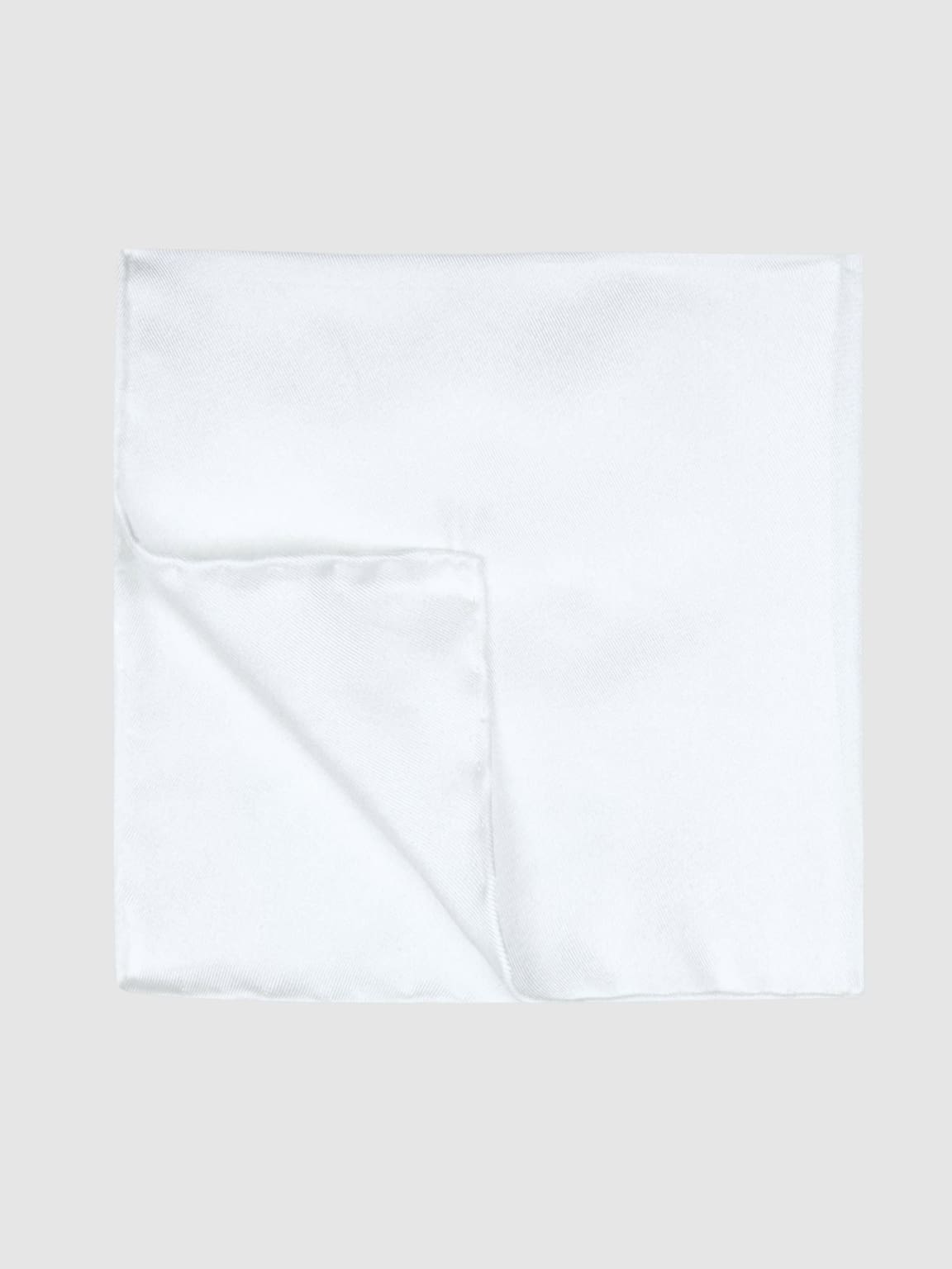 LA Smith White Pocket Square - Accessories