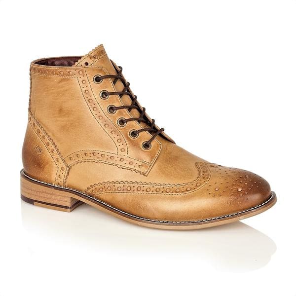 London Brogue Gatsby Tan Men’s Boots - UK7 | EU41 - Boots